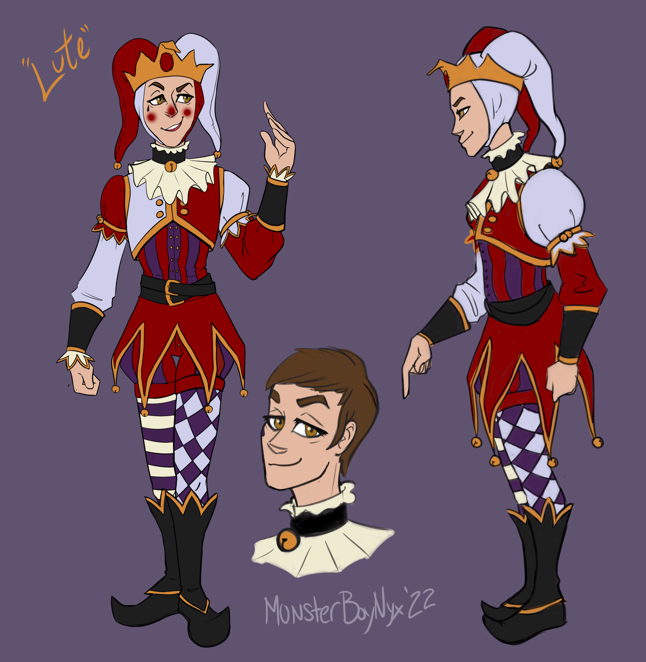 Lute Fable 3 Jester OC first draft